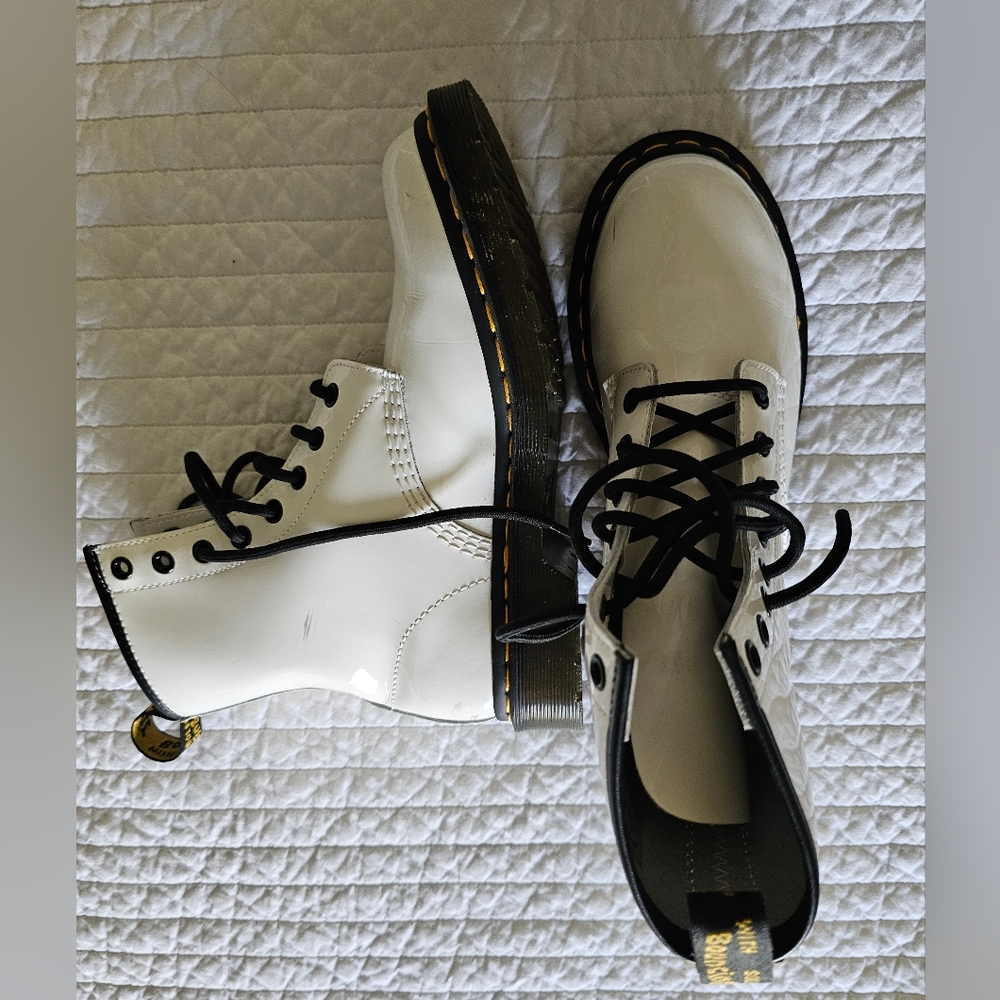 Never worn Dr Marten White Boots